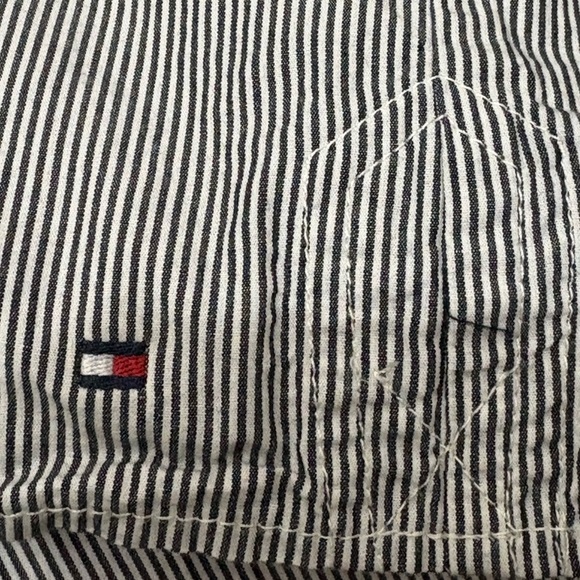Tommy Hilfiger Women’s Black Pin Striped Long Sleeve Button Front | Size M - Picture 7 of 9